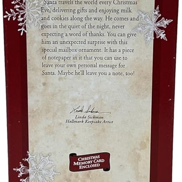 2002 Hallmark Keepsake Ornament – Santa’s Mailbox - Picture 3 of 3
